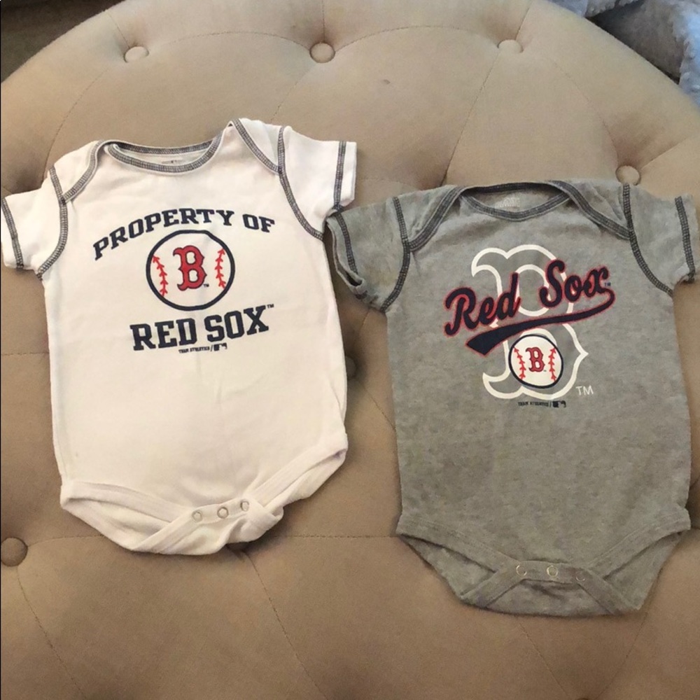 2 Infant Red Sox Onesies 6 - 9 months